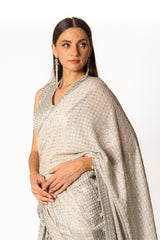 Nadia silver fully embroidered lehenga set