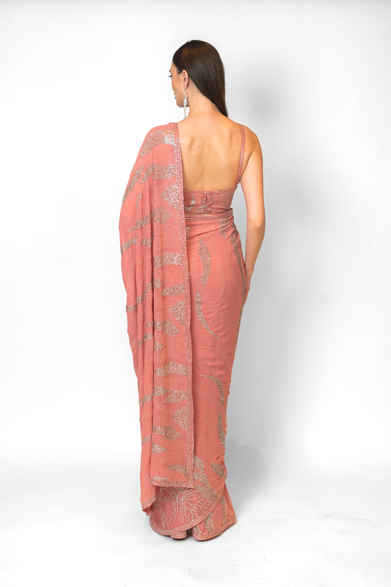 Georgette designer sarees online shopping