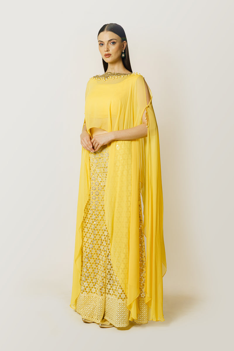 ADHA LEMON/YELLOW CAPE SET