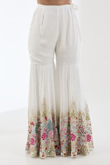 AYAT IVORY EMBROIDERED KURTA SET