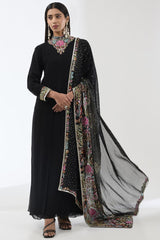 AYAT BLACK LONG KURTA SET