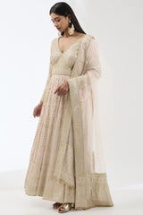 ADHA BLUSH PINK ANARKALI SET