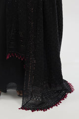 AYAT BLACK EMBROIDERED KURTA SET