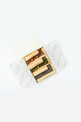 Cream & Gold Printed Pocket Square Gift Box