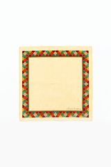 Cream & Gold Printed Pocket Square Gift Box
