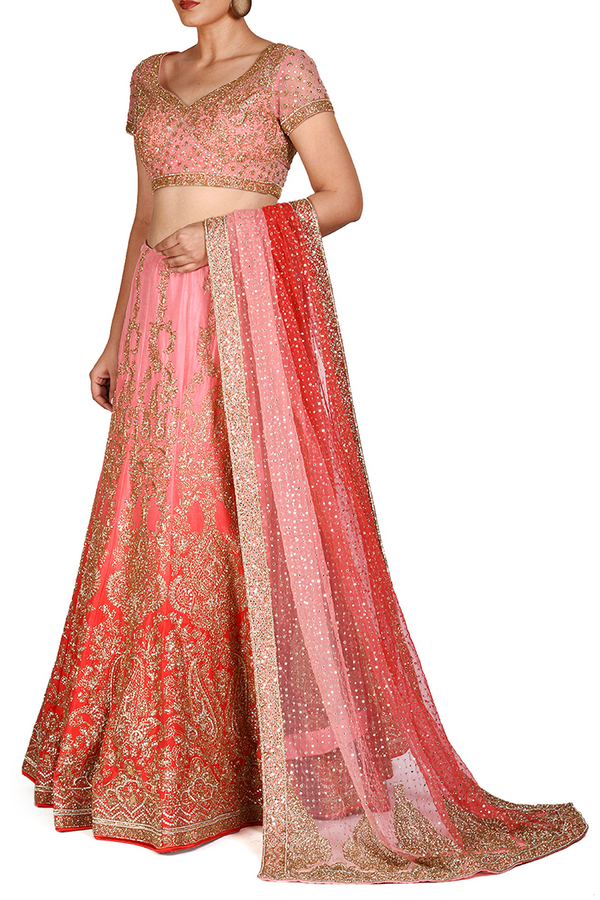 ADHA LEHENGA SET