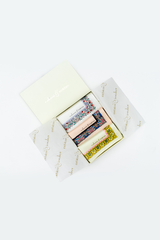 White, Peach, & Cream Printed Pocket Square Gift Box