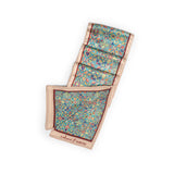 Turquoise Satin Printed Pocket Square & Neck Stole Gift Box